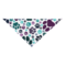 Pet Bandana in choice of 8 color combos 7 in paw print scatter pattern 1 in plaid Made of soft-spun polyester product 3